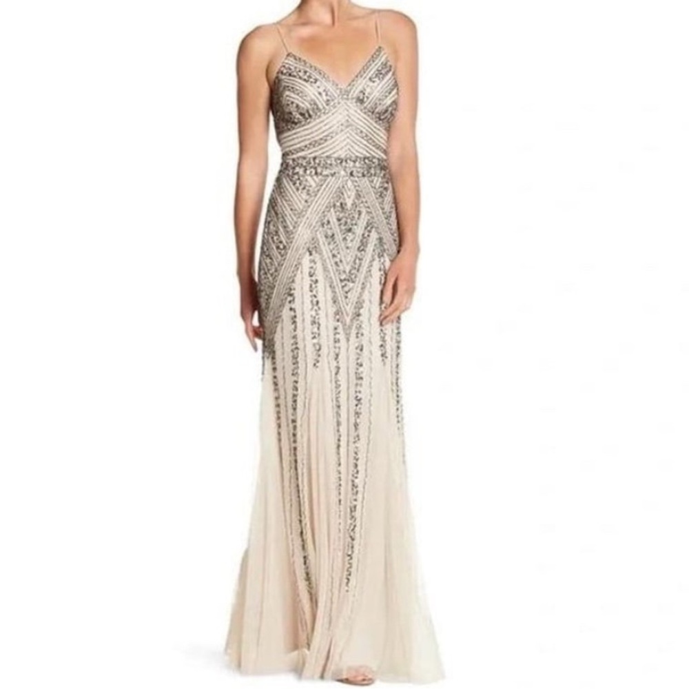 Vintage 90s Jump Hand Beaded Sequin Prom Dress Sz 1/2 - GREAT CONDITION!